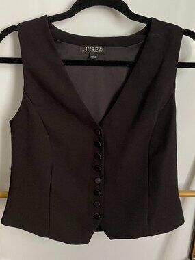 J.Crew Slim-Fit Tuxedo Vest in City Crepe